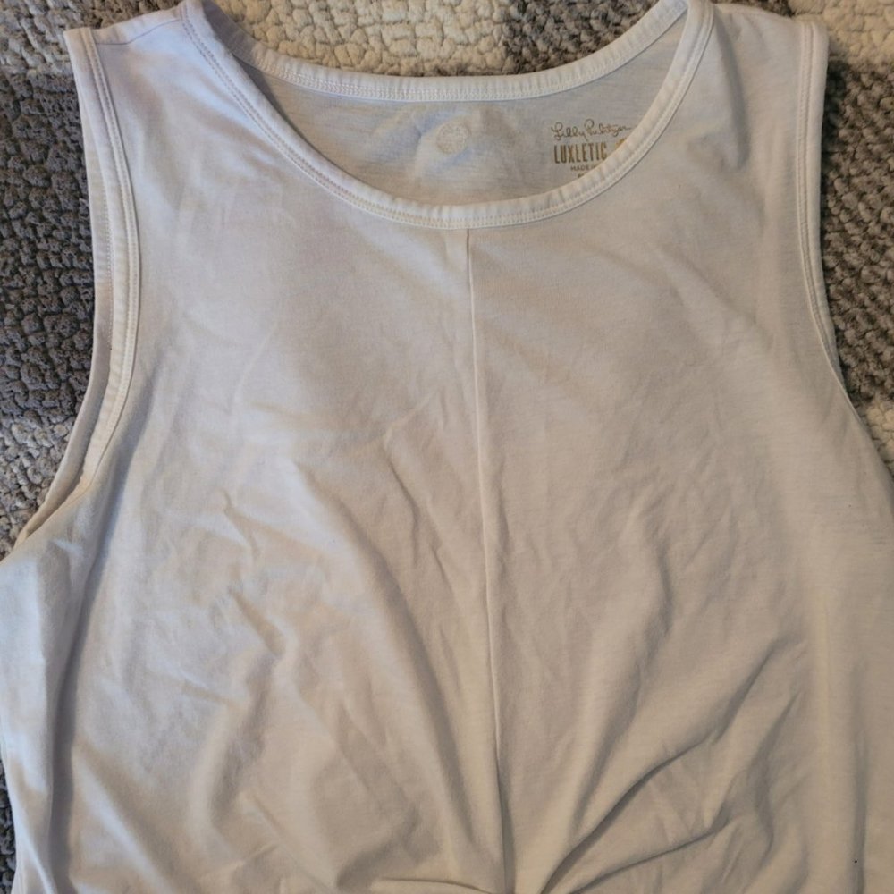 Luxletic Greer Tank Top - Resort White